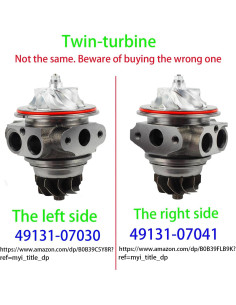 Cuchillas de Turbina Haturbo 49131-07041 para BMW N54 3.0L 2