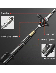 Amortiguador Frontal A-Premium para Volkswagen y Audi - Juego de 2 2