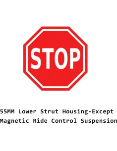 Amortiguador Frontal Detroit Axle para VW Beetle Jetta Golf 55mm 2