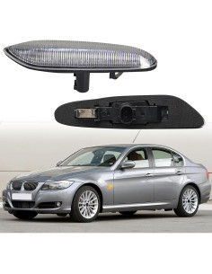 Luces de Marcador Lateral LED AUYICH Ámbar Lente Clara 2003-2013 2