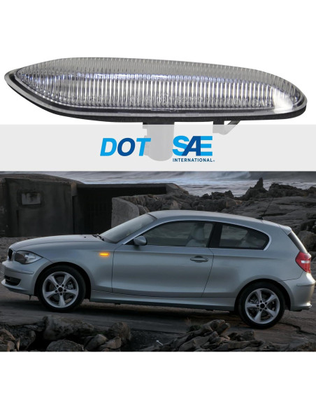 Luces de Marcador Lateral LED AUYICH Ámbar Lente Clara 2003-2013