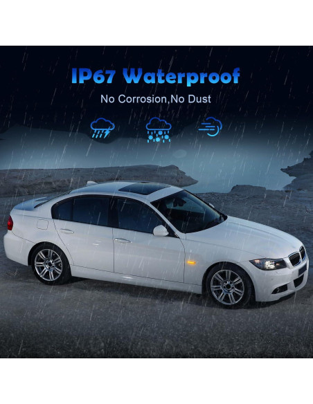 Luces de Marcador Lateral LED AUYICH Ámbar Lente Clara 2003-2013