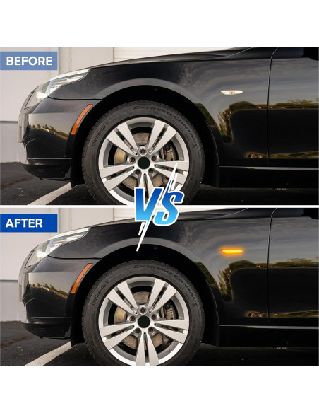 Luces de Marcador Lateral LED AUYICH Ámbar Lente Clara 2003-2013