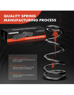 Juego de Resortes de Suspensión Trasera A-Premium Audi A4 2009-2012 2