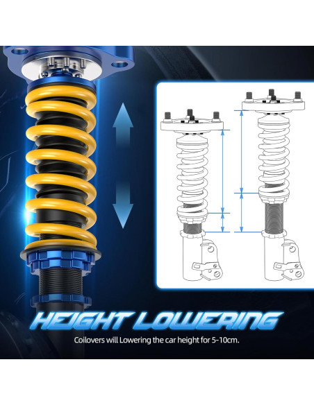 Kit de Suspensión de Resorte Ajustable AUTOSTARSHIP para Saab y Subaru