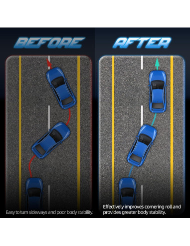 Kit de Suspensión de Resorte Ajustable AUTOSTARSHIP para Saab y Subaru