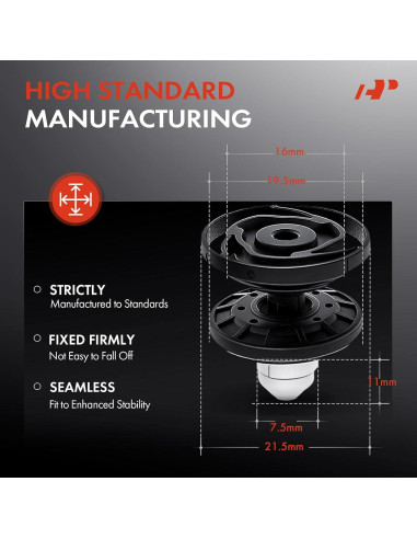 A-Premium 20 Clips de Retención para Puerta Volkswagen