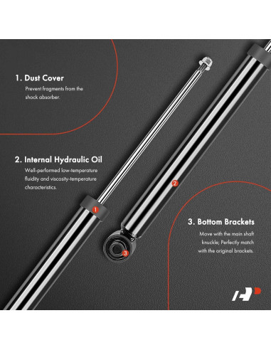 Amortiguadores Traseros A-Premium para Audi y Volkswagen - Juego de 2