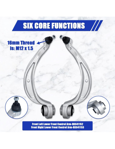 Kit de Suspensión 14 Piezas HAWK BROTHER para Audi A4 A5 Q5