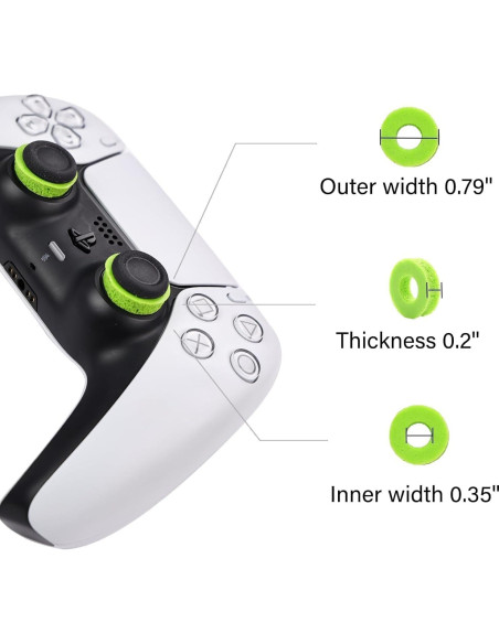 Anillos de Precisión MOLOPPO 8PCS para Controladores Verde