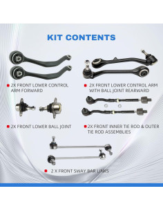 Kit de Brazo de Control Inferior Frontal Rockplanet BMW X3 2004-2007 2