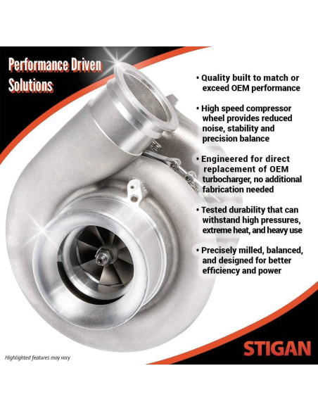 Turboalimentador Stigan 847-1034 para VW Golf Jetta Passat 1.9 TDI