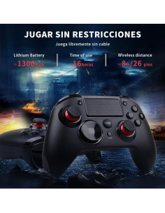 Controlador Inalámbrico RALAN PS4 Batería 1300mAh y Audio 3.5mm 2