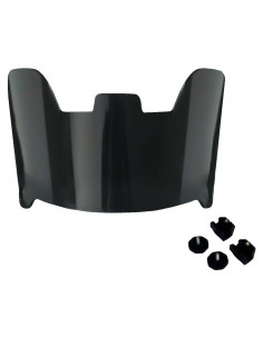 Visera de Fútbol Fenduoer Negra Antivaho UV para Casco