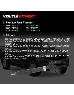 Inyector de Combustible Diésel HIRINTOL para VW Amarok 2.0TDI 2