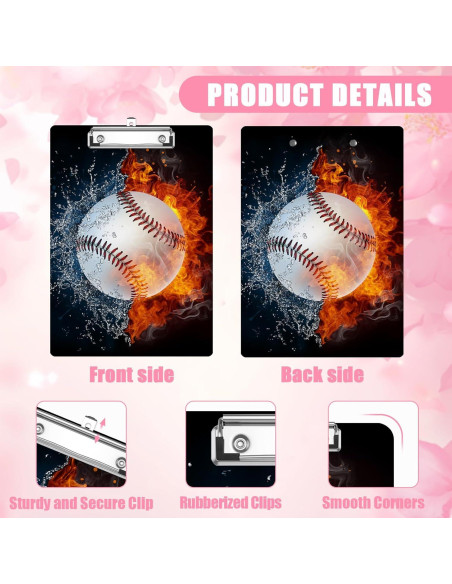 Portapapeles A4 EMXION con Clip de Metal - Diseño Béisbol