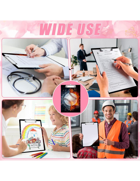 Portapapeles A4 EMXION con Clip de Metal - Diseño Béisbol