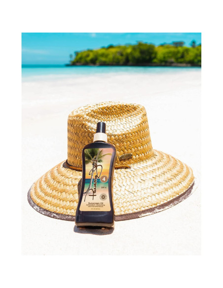 Aceite bronceador Panama Jack SPF 4 - 236.6 ml, libre de PABA