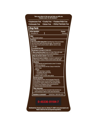 Aceite bronceador Panama Jack SPF 4 - 236.6 ml, libre de PABA