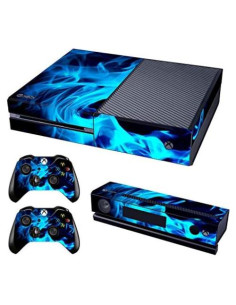 Cubierta Protectora Vinilo Xbox One UUShop Llama Azul