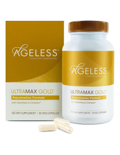 AGELESS UltraMAX Gold Cápsulas Suplemento Anti-Envejecimiento 90 Unidades