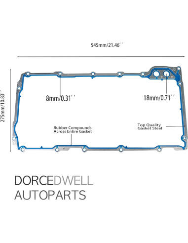 Juego de Juntas Inferiores DorceDwell para Motor V8 GM 4.8L-6.2L