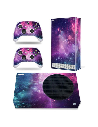 Calcomanías Xbox Series S UUShop Galaxia Estrellada Púrpura