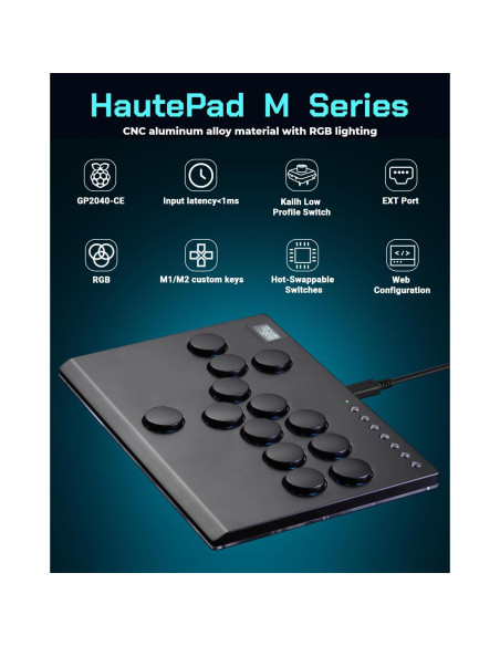 Joystick Arcade Sehawei M13 + Adaptador Wingman XB 3 USB