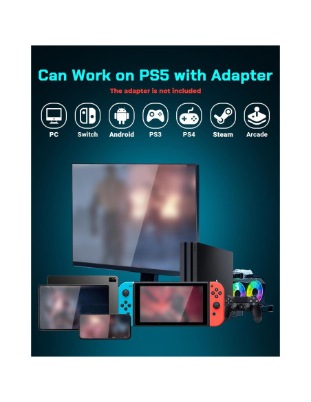 Joystick Arcade Sehawei M13 + Adaptador Wingman XB 3 USB