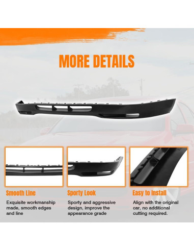 Spoiler Labio Frontal PU Negro Volkswagen Golf 1999-2004