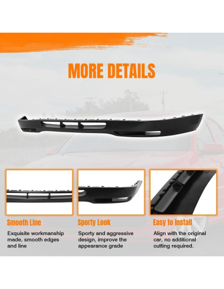 Spoiler Labio Frontal PU Negro Volkswagen Golf 1999-2004