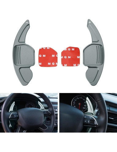 Extensiones de Paletas iJDMTOY Aluminio CNC para Audi