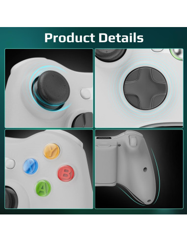 Controladores Inalámbricos ISHAKO para Xbox 360 y PC - 2 Pack