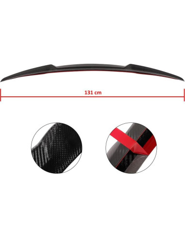 Alerón Trasero GFJEF para Audi A5 RS5 S5 2008-2016 Negro