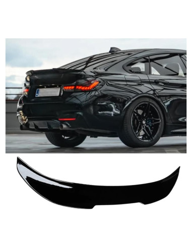 Alerón Trasero BMW Serie 4 F36 430i 435i 440i ABS Negro Brillante
