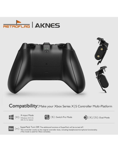 Controlador RetroFlag SuperPack Xbox Series X/S - Batería 1000mAh
