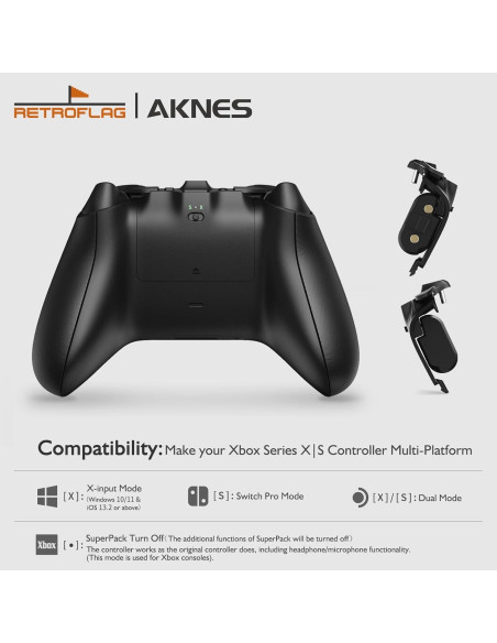 Controlador RetroFlag SuperPack Xbox Series X/S - Batería 1000mAh