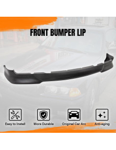 Spoiler Labio Parachoques Frontal BMW E36 1992-1998 PU Negro 2