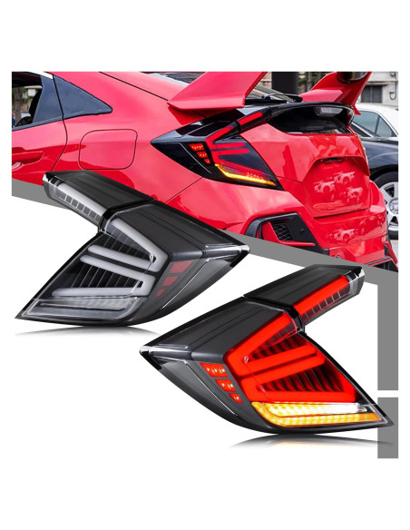 Luces Traseras LED Glistuning para Honda Civic 2016-2021