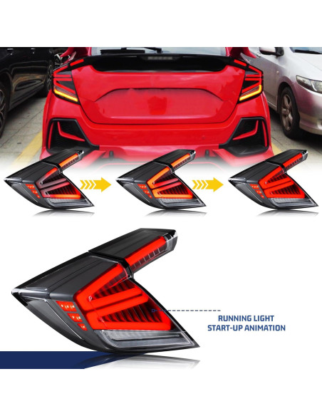Luces Traseras LED Glistuning para Honda Civic 2016-2021