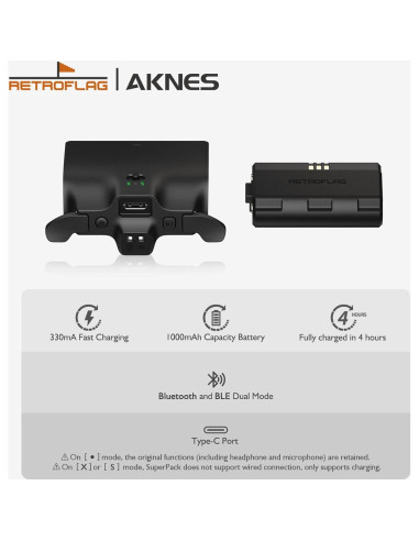 Controlador RetroFlag SuperPack Xbox Series X/S - Batería 1000mAh