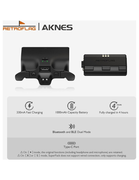 Controlador RetroFlag SuperPack Xbox Series X/S - Batería 1000mAh
