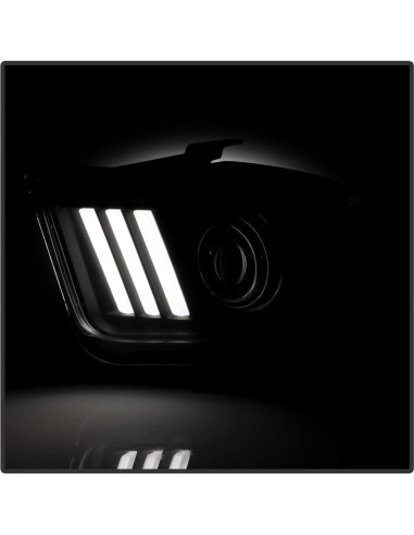 Faros Proyector LED ACANII para Ford Mustang 2005-2009 Negro