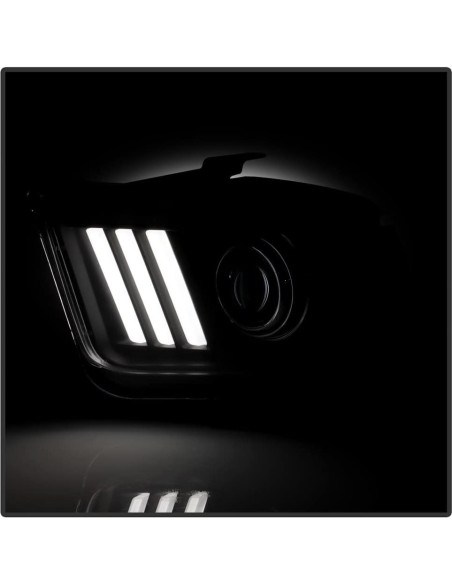 Faros Proyector LED ACANII para Ford Mustang 2005-2009 Negro