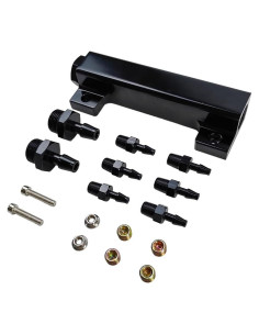 Kit Colector de Vacío 6 Puertos LLNSEAUTO para Turbo