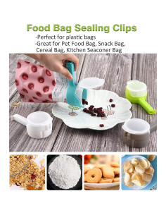4 Clips para Bolsas de Comida Ledorr con Vertedor - Grande 2