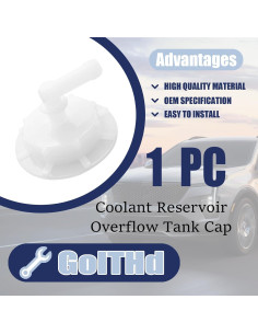 Tapa de desbordamiento radiador GolTHd para Honda Acura 19106-RNA-A48 2