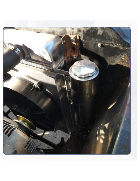 Tanque de desbordamiento BATONECO 3" x 10" acero inoxidable 0.79L