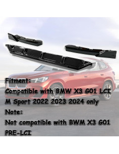 Difusor de Parachoques Trasero Mactoom para BMW X3 G01 LCI 2022-2024 2