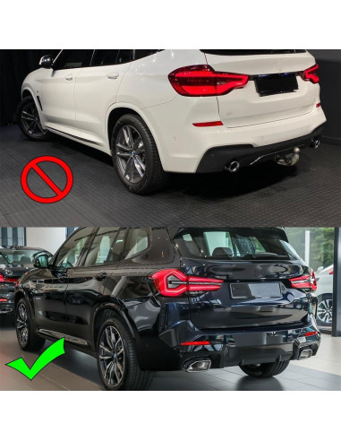 Difusor de Parachoques Trasero Mactoom para BMW X3 G01 LCI 2022-2024